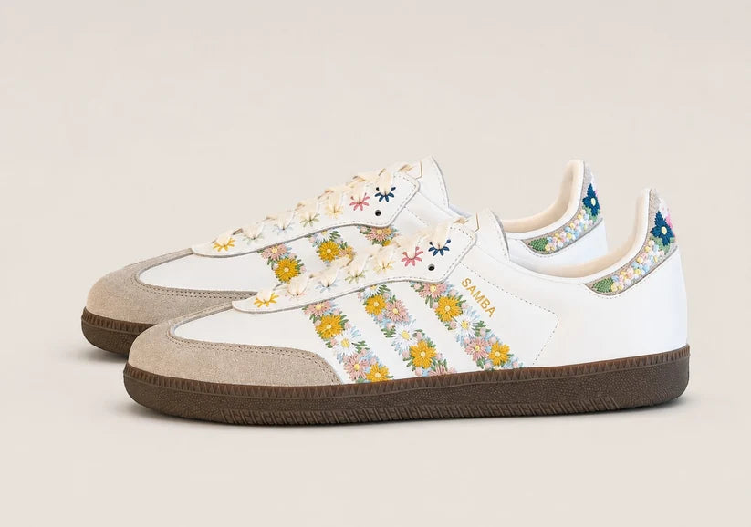 Samba Og Satin 'Floral Cloud Clear Granite'