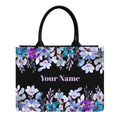 Personalized Blue & Purple Floral Garden Toe Bag,Personalized Elegance, Your Way